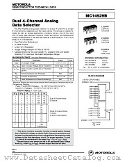 MC14529BD datasheet pdf Motorola