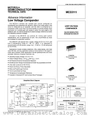MC33111D datasheet pdf Motorola