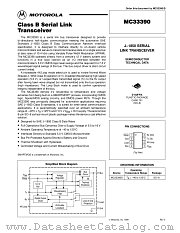 MC33390 datasheet pdf Motorola