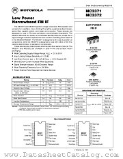 MC3372P datasheet pdf Motorola