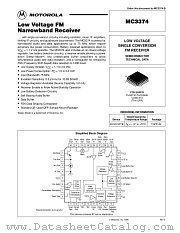MC3374 datasheet pdf Motorola