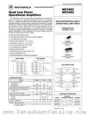 MC3403D datasheet pdf Motorola