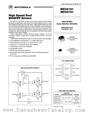 MC34151P datasheet pdf Motorola