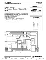 MC44107 datasheet pdf Motorola