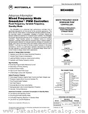 MC44603P datasheet pdf Motorola