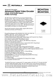 MC44724A datasheet pdf Motorola