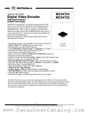 MC44724 datasheet pdf Motorola