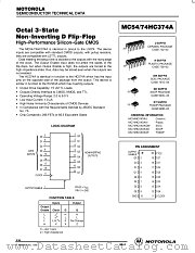 MC54-74HC374A datasheet pdf Motorola