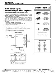 MC74HC164AD datasheet pdf Motorola