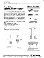 MC54HC533AJ datasheet pdf Motorola