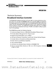 MC68184 datasheet pdf Motorola