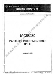 MC68230 datasheet pdf Motorola