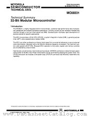 MC68331TS datasheet pdf Motorola