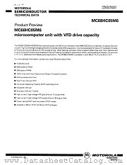 MC68HC05M6 datasheet pdf Motorola