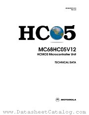 MC68HC05V12 datasheet pdf Motorola