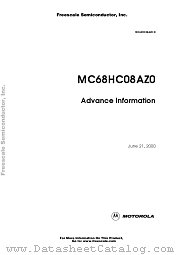 MC68HC08AZ0CFU datasheet pdf Motorola