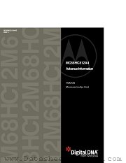 MC68HC812A4 datasheet pdf Motorola