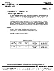 MC68L11D3 datasheet pdf Motorola