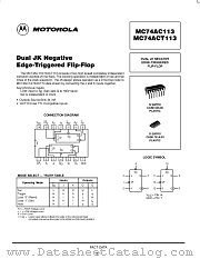 MC74AC113D datasheet pdf Motorola