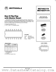 MC74AC174D datasheet pdf Motorola