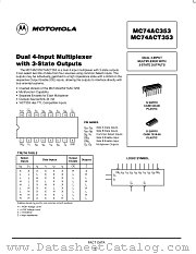 MC74ACT353N datasheet pdf Motorola