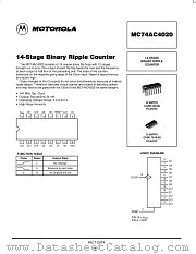 MC74AC4020N datasheet pdf Motorola