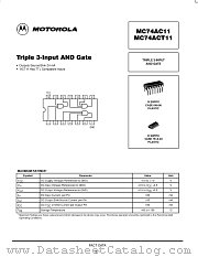 MC74ACT11N datasheet pdf Motorola