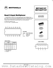 MC74ACT157N datasheet pdf Motorola