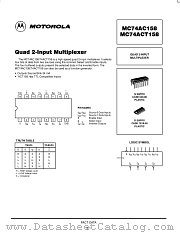 MC74ACT158N datasheet pdf Motorola