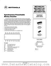 MC74AC163N datasheet pdf Motorola