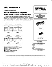 MC74AC648DW datasheet pdf Motorola