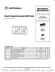 MC74AC810N datasheet pdf Motorola
