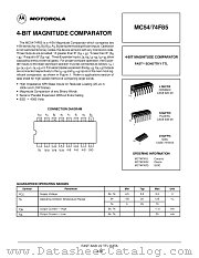 MC74F85D datasheet pdf Motorola