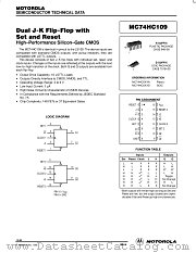 MC74HC109D datasheet pdf Motorola