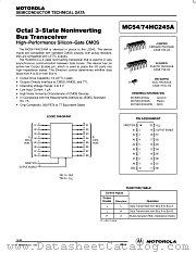MC54HC245AJ datasheet pdf Motorola