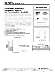 MC74HC280D datasheet pdf Motorola