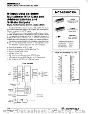 MC54-74HC354 datasheet pdf Motorola