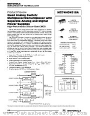 MC74HC4316ADT datasheet pdf Motorola