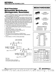 MC74HC4538A datasheet pdf Motorola