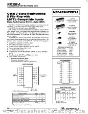 MC54HCT374AJ datasheet pdf Motorola