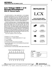 MC74LCX138DT datasheet pdf Motorola