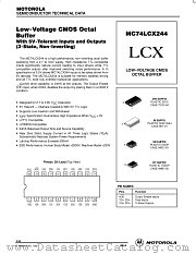 MC74LCX244DT datasheet pdf Motorola