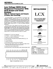 MC74LCX2952 datasheet pdf Motorola