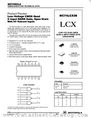 MC74LCX38SD datasheet pdf Motorola