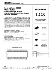 MC74LCX540DW datasheet pdf Motorola
