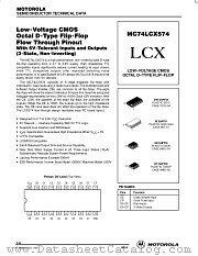 MC74LCX574SD datasheet pdf Motorola