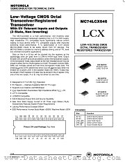 MC74LCX646DW datasheet pdf Motorola