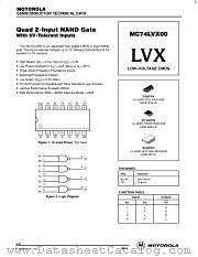MC74LVX00M datasheet pdf Motorola