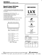 MC74LVX32 datasheet pdf Motorola