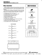 MC74VHCXXD datasheet pdf Motorola